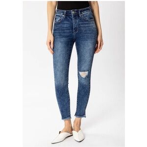 KanCan Acid Wash Distressed Skinny Jeans
